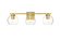 Juelz Three Light Bath Sconce in Brass and Clear (173|LD7311W24BRA)