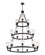 Ballston 18 Light Chandelier in Matte Black (405|82034BKG804)