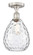 Edison One Light Semi-Flush Mount in Satin Gold (405|6161FSGG372)
