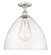 Edison One Light Semi-Flush Mount in Polished Nickel (405|6161FPNGBD162)