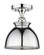 Edison One Light Semi-Flush Mount in Polished Chrome (405|6161FPCM14PC)