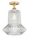 Edison One Light Semi-Flush Mount in Brushed Brass (405|6161FBBG212)