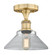 Edison One Light Semi-Flush Mount in Brushed Brass (405|6161FBBG132)