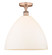 Edison One Light Semi-Flush Mount in Antique Copper (405|6161FACGBD161)