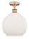 Edison One Light Semi-Flush Mount in Antique Copper (405|6161FACG12112)