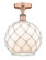 Edison One Light Semi-Flush Mount in Antique Copper (405|6161FACG12110RW)