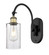Ballston One Light Wall Sconce in Black Antique Brass (405|5181WBABG804)