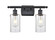 Ballston Two Light Bath Vanity in Matte Black (405|5162WBKG804)