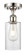 Ballston One Light Semi-Flush Mount in Polished Nickel (405|5161CPNG804)