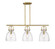 Downtown Urban Three Light Island Pendant in Brushed Brass (405|4103IBBG41210SDY)