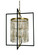 Hannah Ten Light Foyer Chandelier in Brushed Brass with Matte Black (8|5338BRMBLACK)