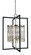 Hannah Five Light Chandelier in Brushed Brass with Matte Black (8|5332BRMBLACK)