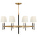 Bryant Wrapped LED Chandelier in Hand-Rubbed Antique Brass and Chocolate Leather (268|TOB5588HABCHCL)