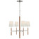 Bryant Wrapped LED Chandelier in Polished Nickel and Natural Leather (268|TOB5580PNNATL)