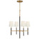 Bryant Wrapped LED Chandelier in Hand-Rubbed Antique Brass and Chocolate Leather (268|TOB5580HABCHCL)