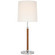 Bryant Wrapped LED Table Lamp in Polished Nickel and Natural Leather (268|TOB3581PNNATL)