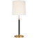 Bryant Wrapped LED Table Lamp in Hand-Rubbed Antique Brass and Chocolate Leather (268|TOB3581HABCHCL)