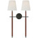 Bryant Wrapped LED Wall Sconce in Bronze and Saddle Leather (268|TOB2584BZSDLL)