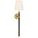 Bryant Wrapped LED Wall Sconce in Hand-Rubbed Antique Brass and Chocolate Leather (268|TOB2582HABCHCL)