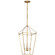 Malloy LED Lantern in Gilded Iron (268|MF5102GI)