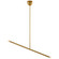 Rousseau LED Linear Chandelier in Antique-Burnished Brass (268|KW5597ABECG)