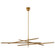 Rousseau LED Chandelier in Antique-Burnished Brass (268|KW5595ABCG)