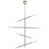 Rousseau LED Chandelier in Antique-Burnished Brass (268|KW5593ABCG)