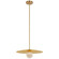 Pertica LED Pendant in Mirrored Antique Brass (268|KW5526MABALB)