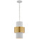 Chalmette LED Pendant in Plaster White and Gild (268|JN5330PWG)