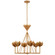 Alberto LED Chandelier in Antique Gold Leaf (268|JN5007AGL)