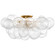 Talia LED Flush Mount in Gild and Clear Swirled Glass (268|JN4113GCG)