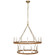 Darlana Wrapped LED Chandelier in Antique-Burnished Brass and Natural Rattan (268|CHC5880ABNRT)