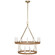 Darlana Wrapped LED Chandelier in Antique-Burnished Brass and Natural Rattan (268|CHC5878ABNRT)