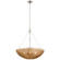 Clovis LED Chandelier in Polished Nickel and Natural Wicker (268|CHC5637PNNTW)