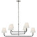 Basden LED Chandelier in Polished Nickel and Black Rattan (268|CHC5083PNBRTL)