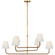 Basden LED Chandelier in Antique-Burnished Brass and Natural Rattan (268|CHC5083ABNRTL)