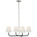 Basden LED Chandelier in Polished Nickel and Black Rattan (268|CHC5081PNBRTL)