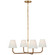 Basden LED Chandelier in Antique-Burnished Brass and Natural Rattan (268|CHC5081ABNRTL)