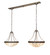Vincent Two Light Island Pendant in Antique Brass (57|259791)