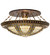 Fleur-De-Lis Ten Light Semi-Flushmount in Copper Vein And Nu Gold (57|259026)