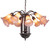 Amber/Purple 12 Light Chandelier in Mahogany Bronze (57|17959)