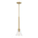 Willow Creek (existing DF extension) One Light Pendant in Brushed Gold (43|D204M7PBG)