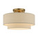 Bellingham Three Light Semi-Flush Mount in Antique Gold Leaf (107|5889748)