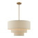 Bellingham Four Light Pendant Chandelier in Antique Gold Leaf (107|5889448)