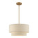 Bellingham Three Light Pendant Chandelier in Antique Gold Leaf (107|5889248)