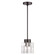 Rotterdam One Light Semi-Flush Mount in Black Chrome (107|4618146)