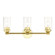 Whittier Three Light Vanity Sconce in Polished Brass (107|1808302)