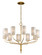 Juniper Ten Light Chandelier in Gold Leaf (67|F6169GL)