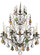 Bordeaux Eight Light Chandelier in Heirloom Gold (53|577122H)