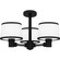 Kylen Three Light Semi Flush Mount in Matte Black (10|KYL1722MBK)
